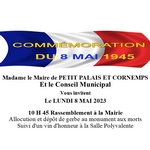 commémoration du 8 mai à Petit Palais et Cornemps